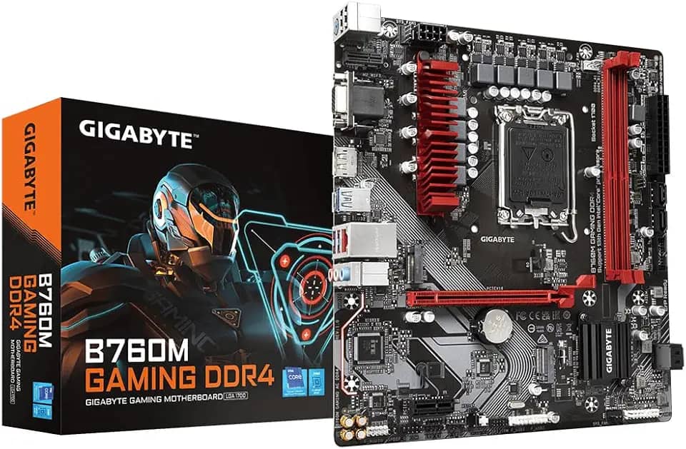 Placa Mãe Gigabyte B760M GAMING DDR4 (LGA 1700/2xDDR4/HDMI/DP/VGA/M.2/USB 3.2)