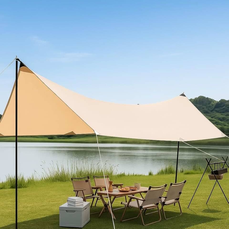 Tenda de Acampamento Gazebo e Toldo Grande para Barraca Camping Reforçada