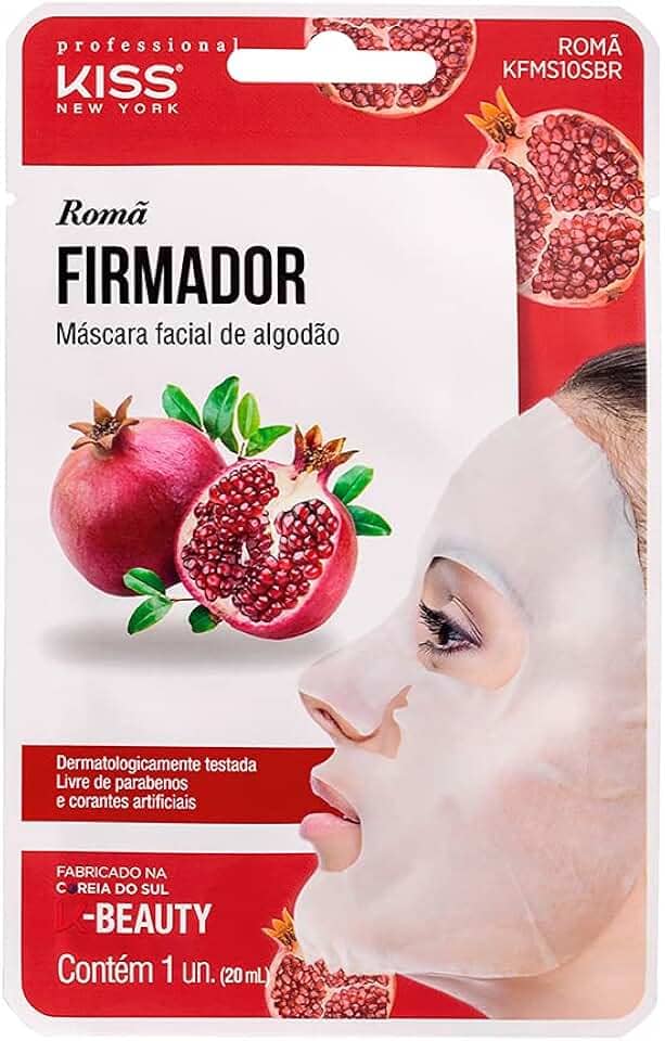 Kiss NY Professional Máscara Facial de Bambu - Romã, Kiss New York Professional