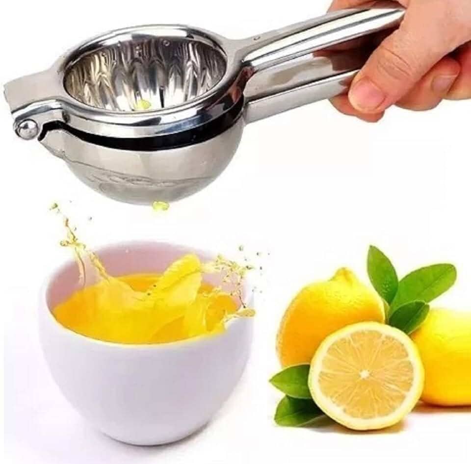 Espremedor De Limão Laranja Chef Aço Inox Maciço Super Forte