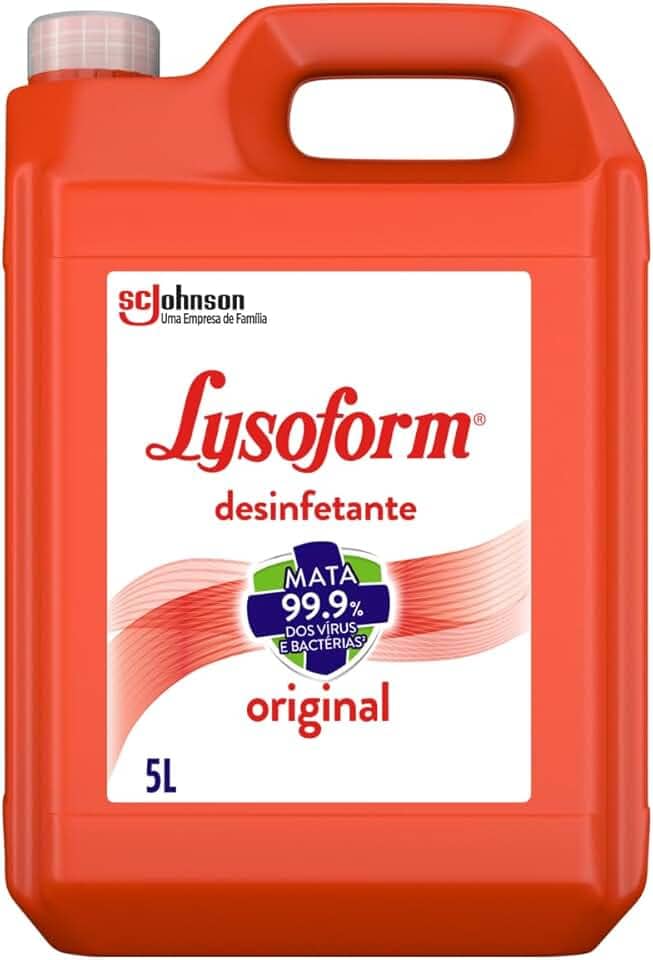 Lysoform Original, Desinfetante Líquido, Limpeza Casa, 5L