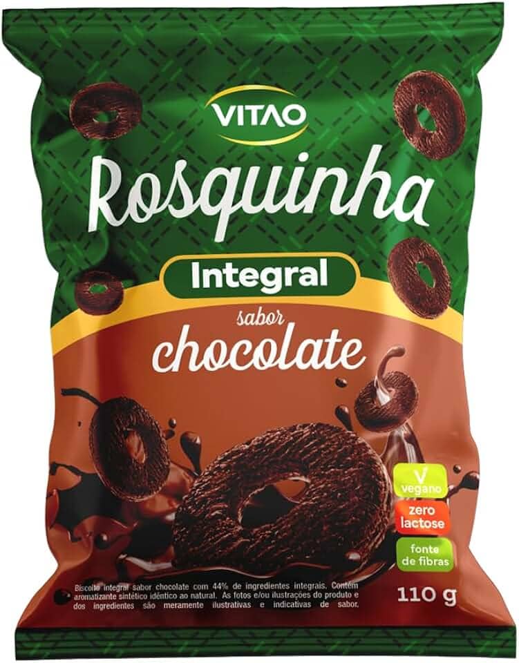 ROSQUINHA INTEGRAL CHOCOLATE 110G