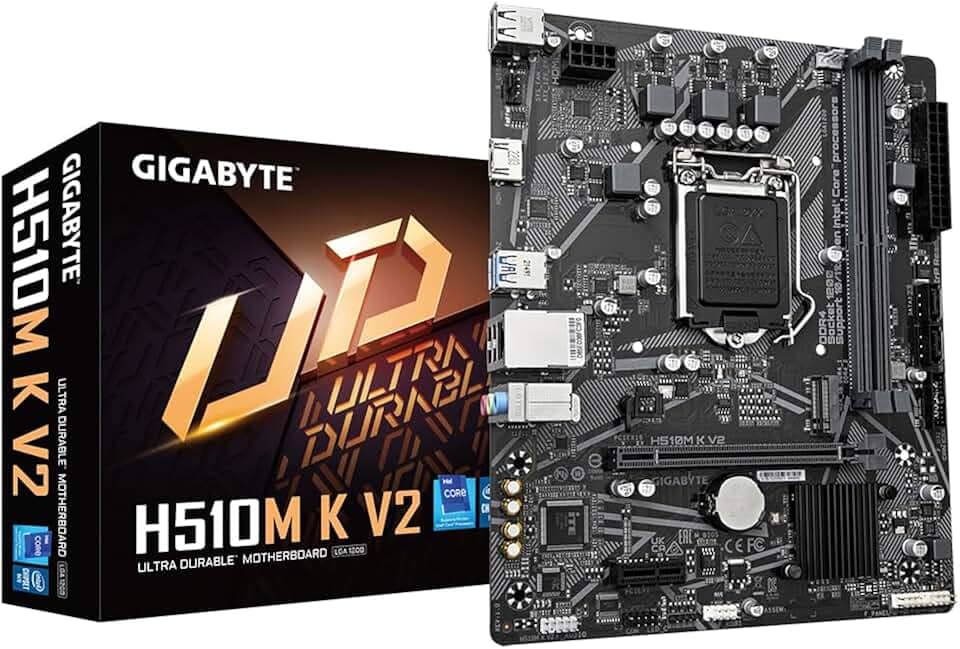 Placa Mãe Gigabyte H510M K V2 (LGA 1200/2xDDR4/HDMI/M.2/USB 3.2)