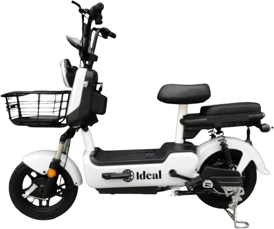 Bicicleta Elétrica 600W Motor 36V/48V Scooter Urbana Aro 14 Banco Duplo Encosto Painel Digital Velocidade 32km/h Mobilidade Urbana Sustentável
