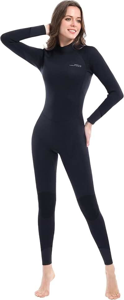 Wetsuits for Men and Women, Mens/Womens Wet Suit for Cold Water, 3/2mm Wetsuit for Diving Surfing Snorkeling Kayaking Water Sports