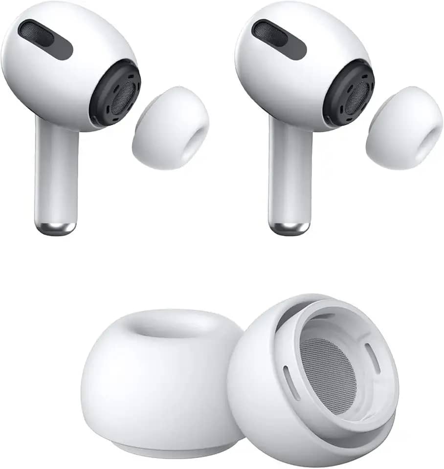 Pontas de Borracha Silicone para Fones de Ouvido Apple AirPods Pro Borrachinha Confortáveis Adaptador Encaixe Orelha Earbud (Tamanho P)