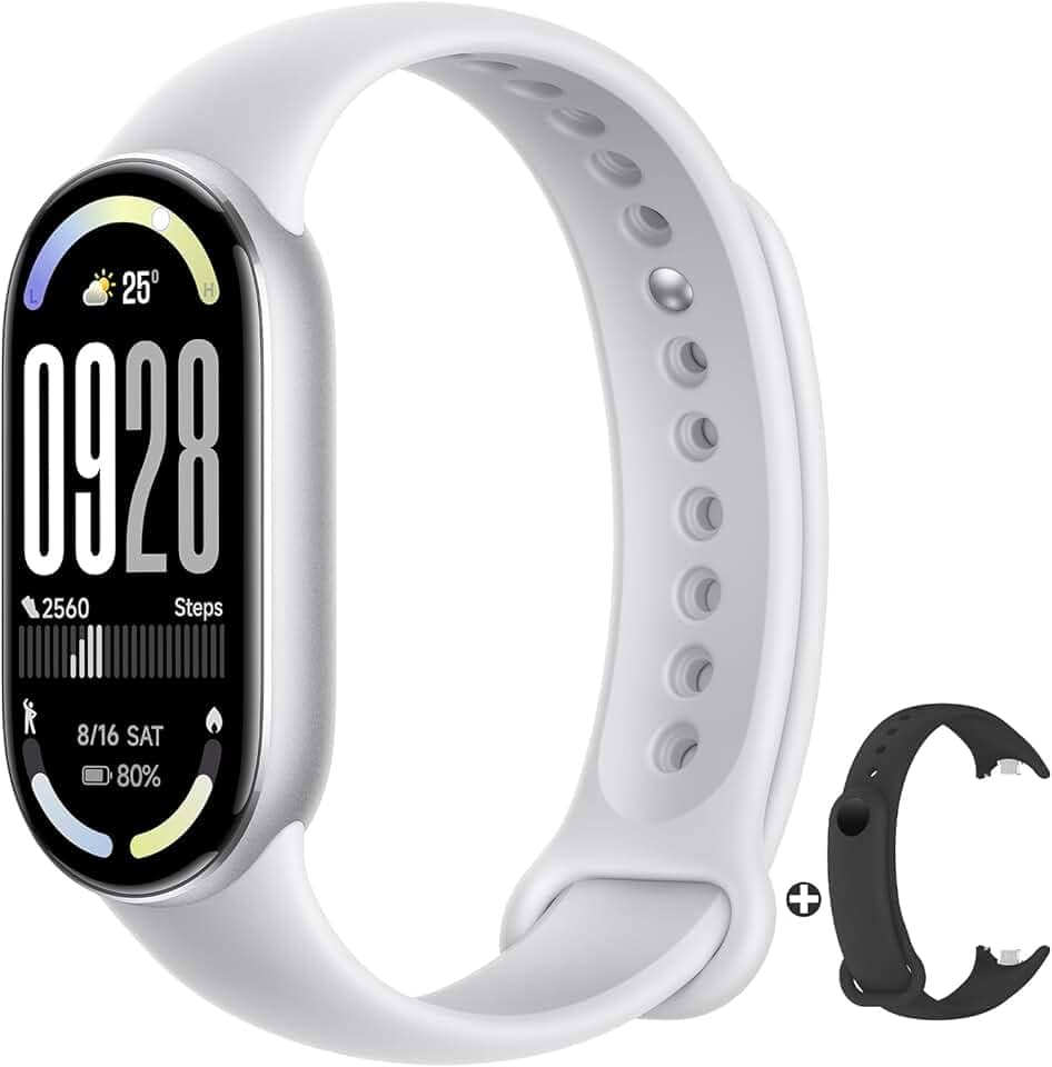 Xiaomi Smart Band 10 - Pulseira inteligente, autonomia de até 21 dias, tela AMOLED de 1,72", taxa de atualização de 60 Hz, 5 ATM, sensor de frequência cardíaca, app Mi Fitness (versão ES)