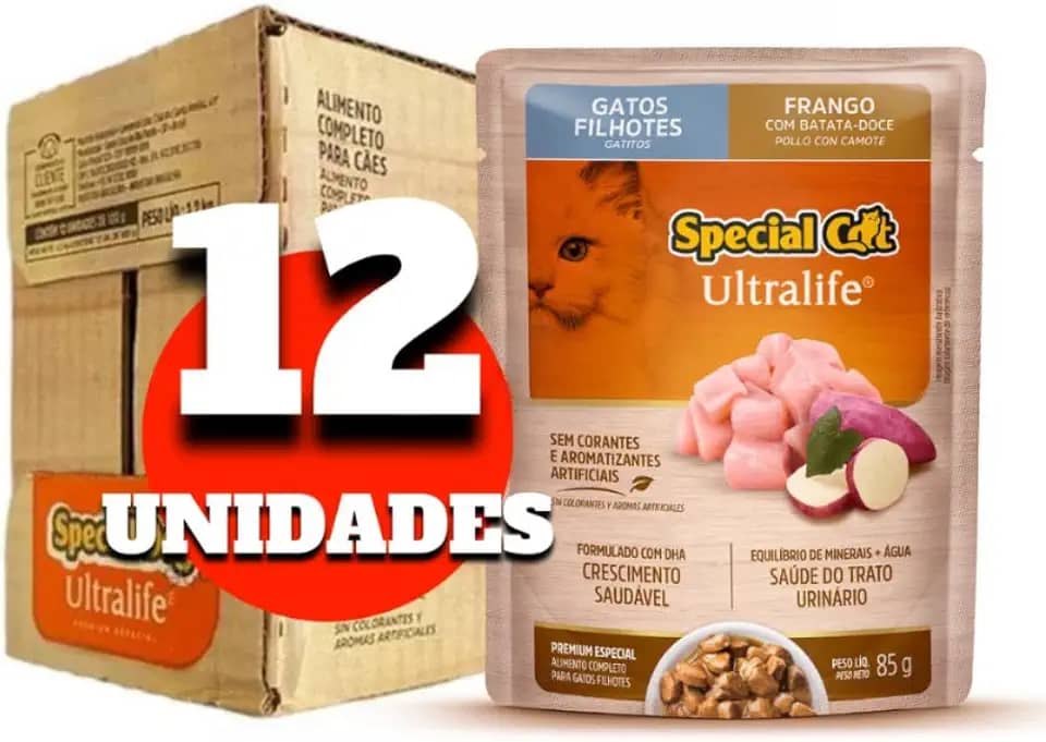Sachê Special Cat Filhote Frango: Caixa Com 12 Unidades