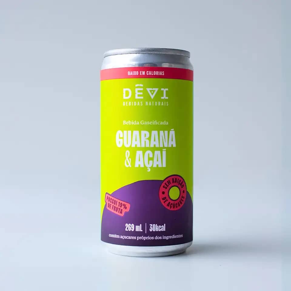 Refrigerante Natural DÊVI - Guaraná com Açaí 269 mL