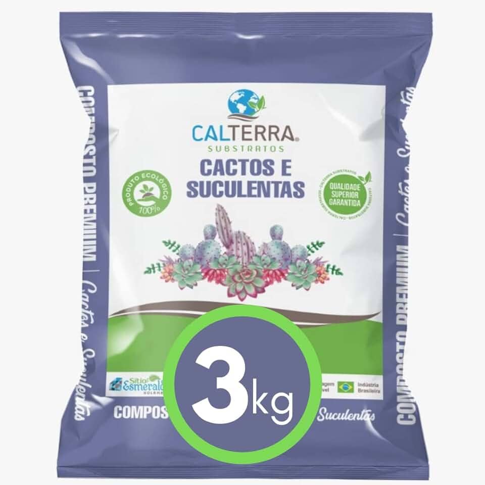 Substrato Cactos e Suculentas 3 kg Calterra