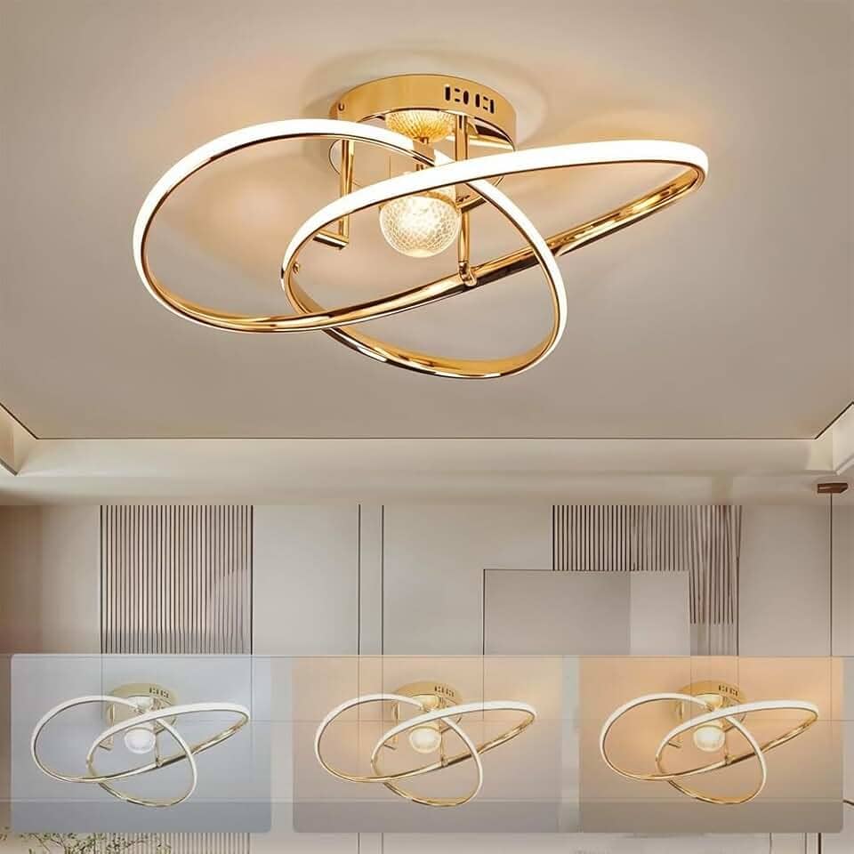 110-240v, 3000K a 6500K, Três Ajustes de Iluminação, Brilho Ajustável de 10% a 100%, Luminaria de Teto, Lustre Sala de Jantar, Lustre Sala, Lustre Pendente, Luminária de Teto