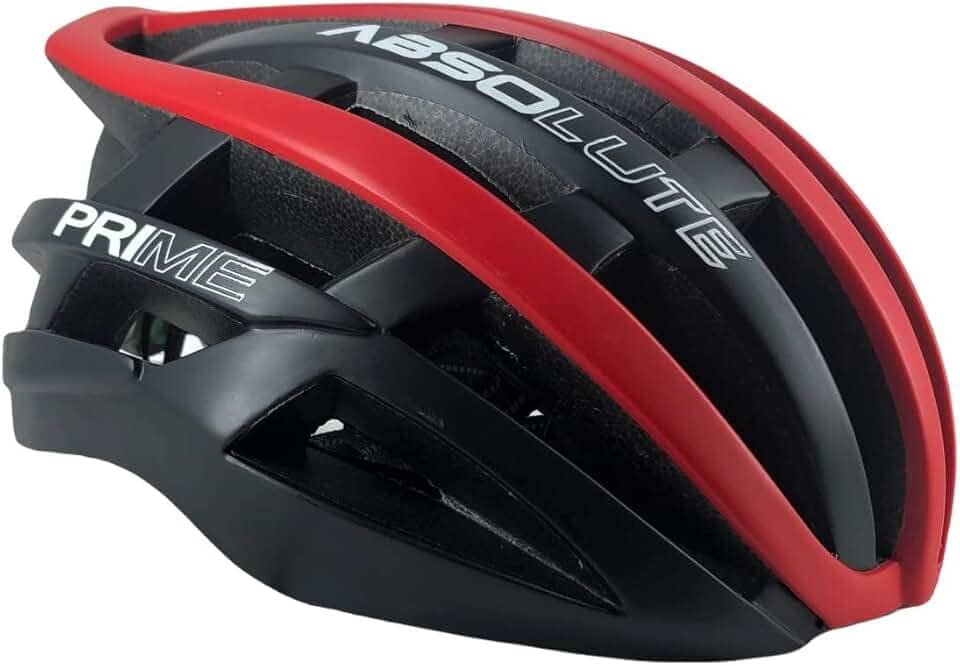 Capacete Ciclismo Absolute Prime-pretovermelho-58-61 cm