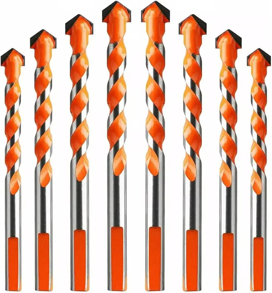 Conjunto de 8 Brocas Diamantadas Multifuncionais, 6mm 8mm 10mm 12mm