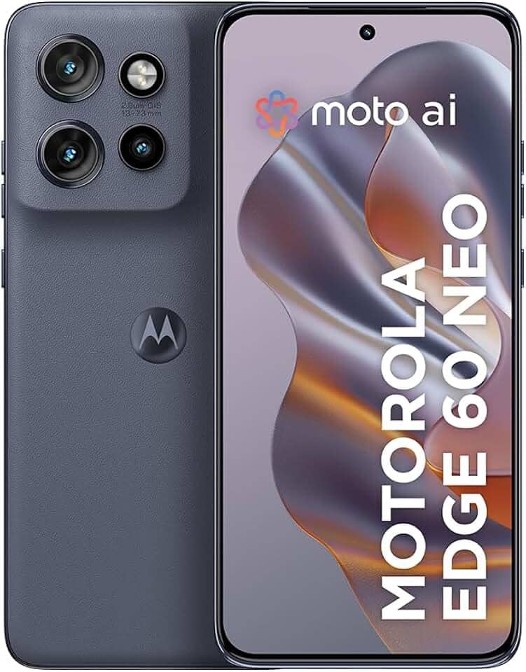 Smartphone Motorola Edge 60 Neo 5G - 512GB 24GB (12GB RAM + 12GB Ram Boost) 50MP Sony Camera Moto AI e tela 1.5K Super HD - Cinza