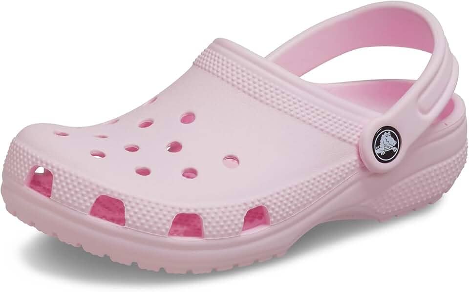 Sandália crocs classic clog kids pink milk