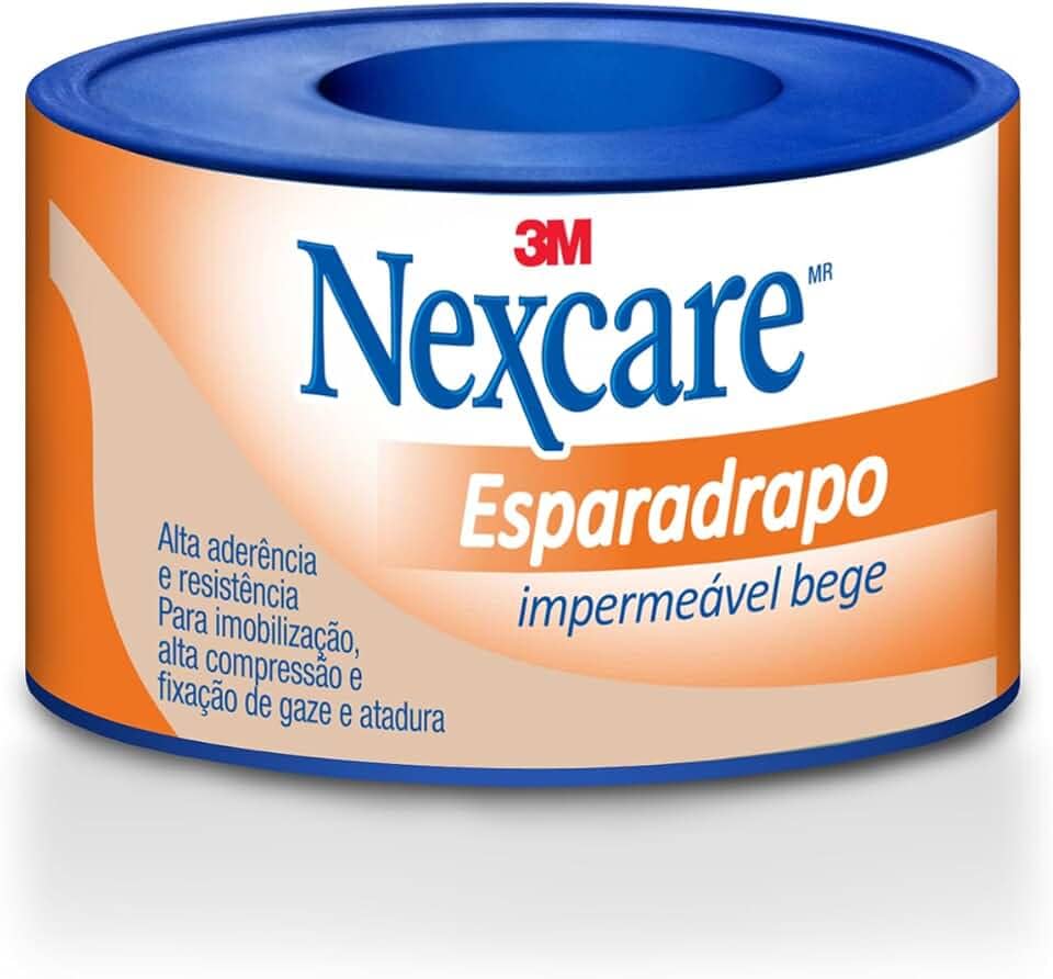 3M, Esparadrapo Impermeável Nexcare, Impermeável, Bege - 25 mm x 3 m