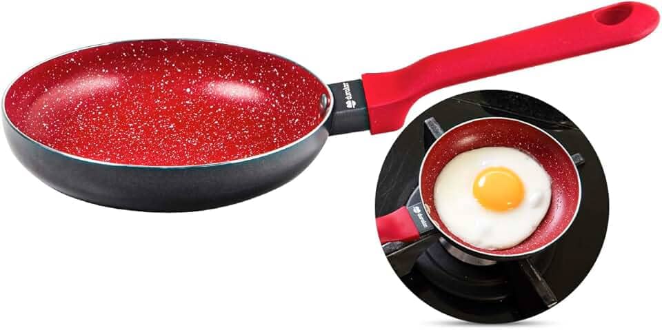 Frigideira Ovo Cerâmica Antiaderente N14 Red Marble Duralar