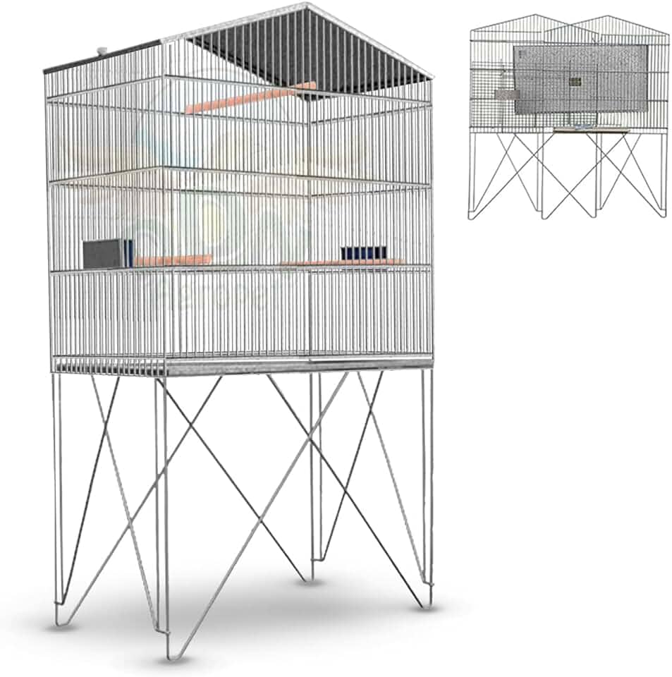 Gaiola Viveiro Calopsita Ringneck Periquito Malha-fina Aves