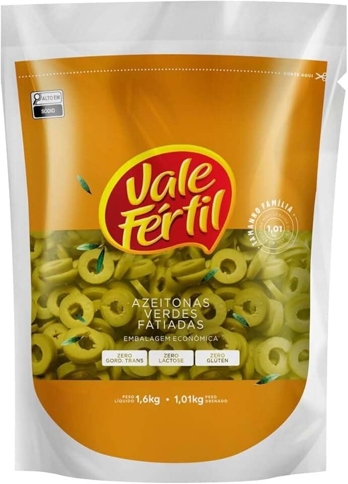 Azeitona Verde Fatiada Argentina - 1 kg