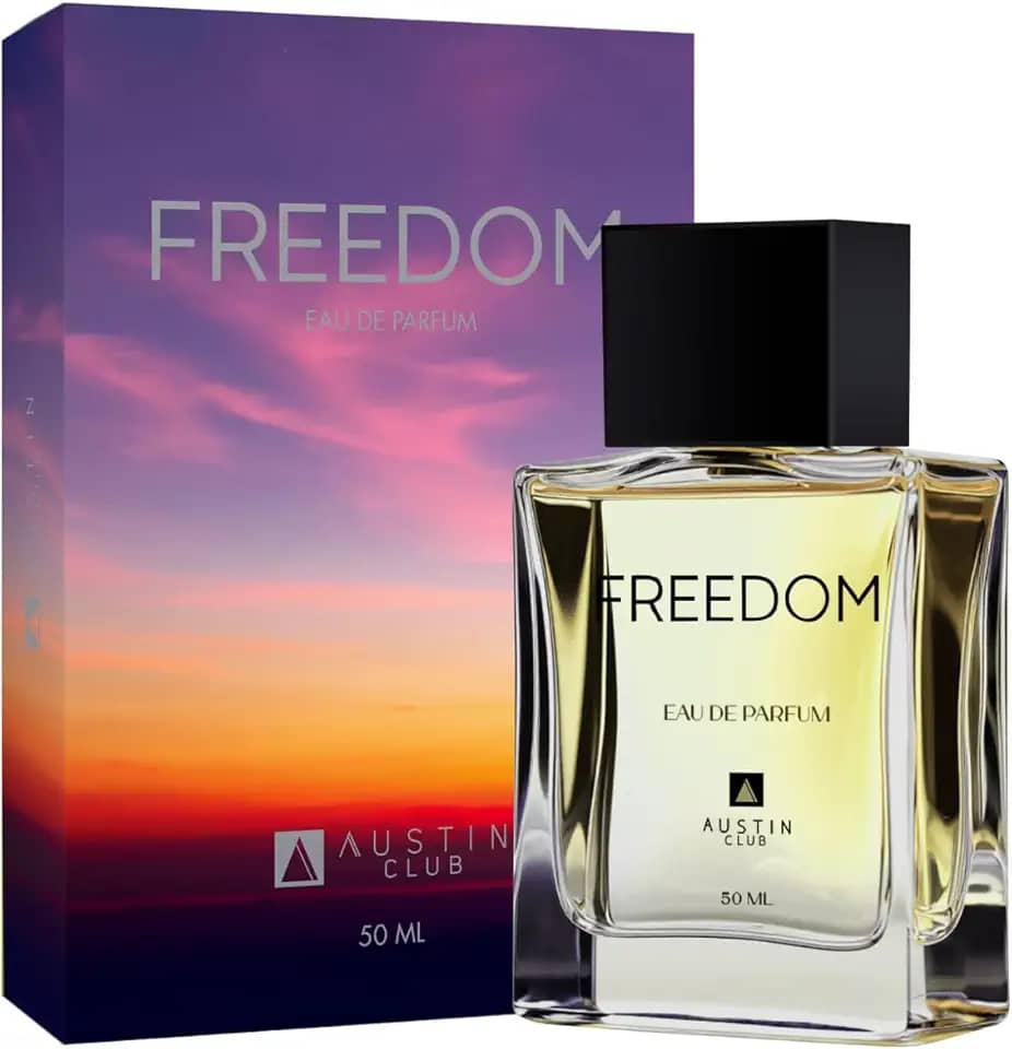 Perfume Masculino Amadeirado Especiarado Freedom 50ml Longa Duração Marcante Eau De Parfum