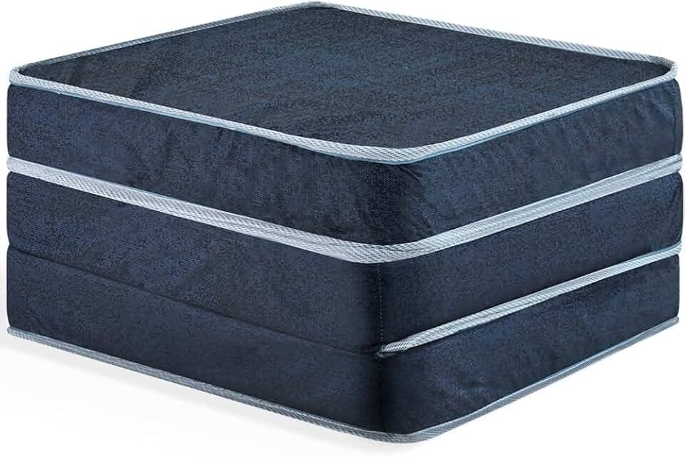 Puff Dobrável Solteiro 3 em 1 Multiuso 100% Espuma D33 BF Colchões