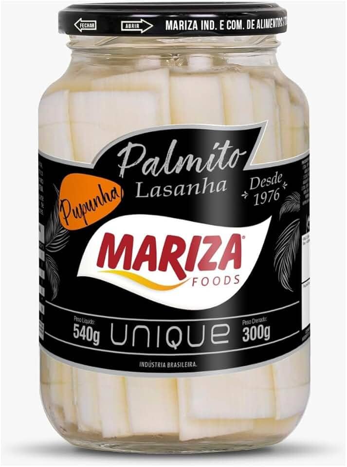 Palmito Pupunha Lasanha Mariza Unique 300g