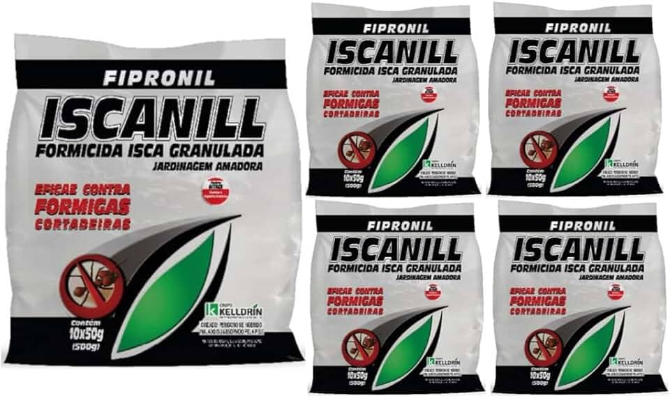5 Pacotes Iscanill Isca Granulada Para Formigas Cortadeiras Formicida Kelldrin 10x50g