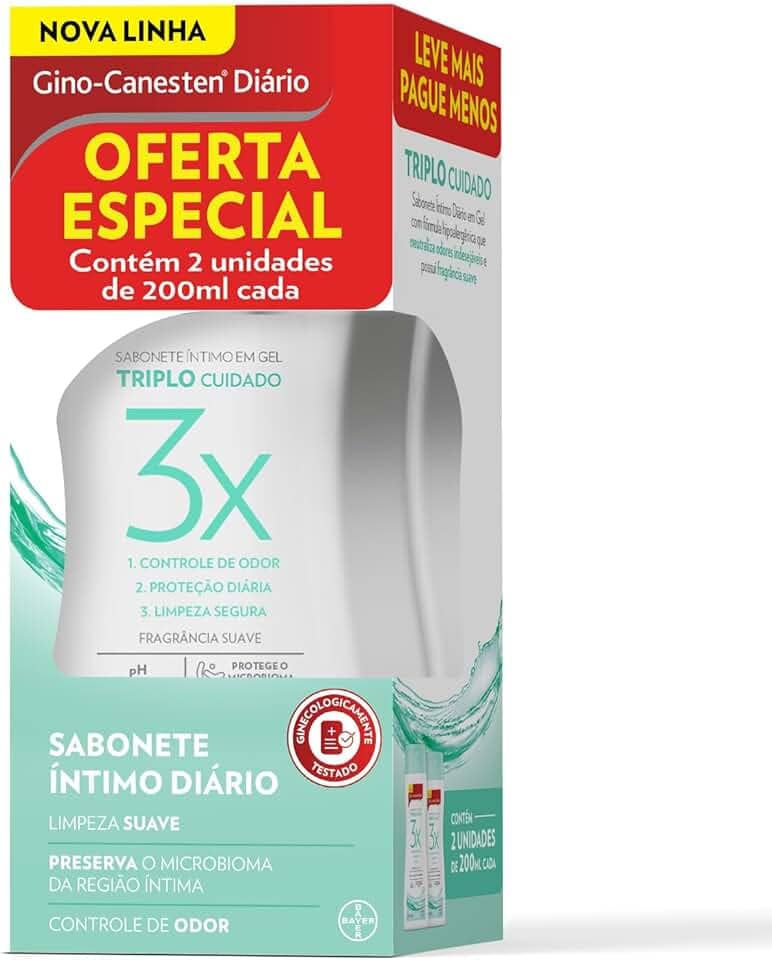 Kit Gino-Canesten Sabonte Íntimo Tripla Proteção