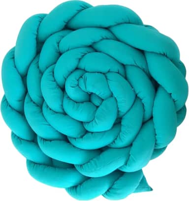 Trança Protetora para Berço de Bebê 130cm Azul Claro (TIFANY)