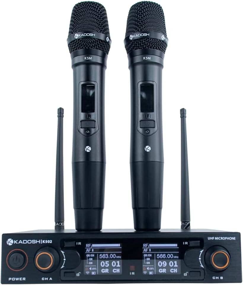 Microfone Kadosh Duplo Sem Fio K 502 M Original