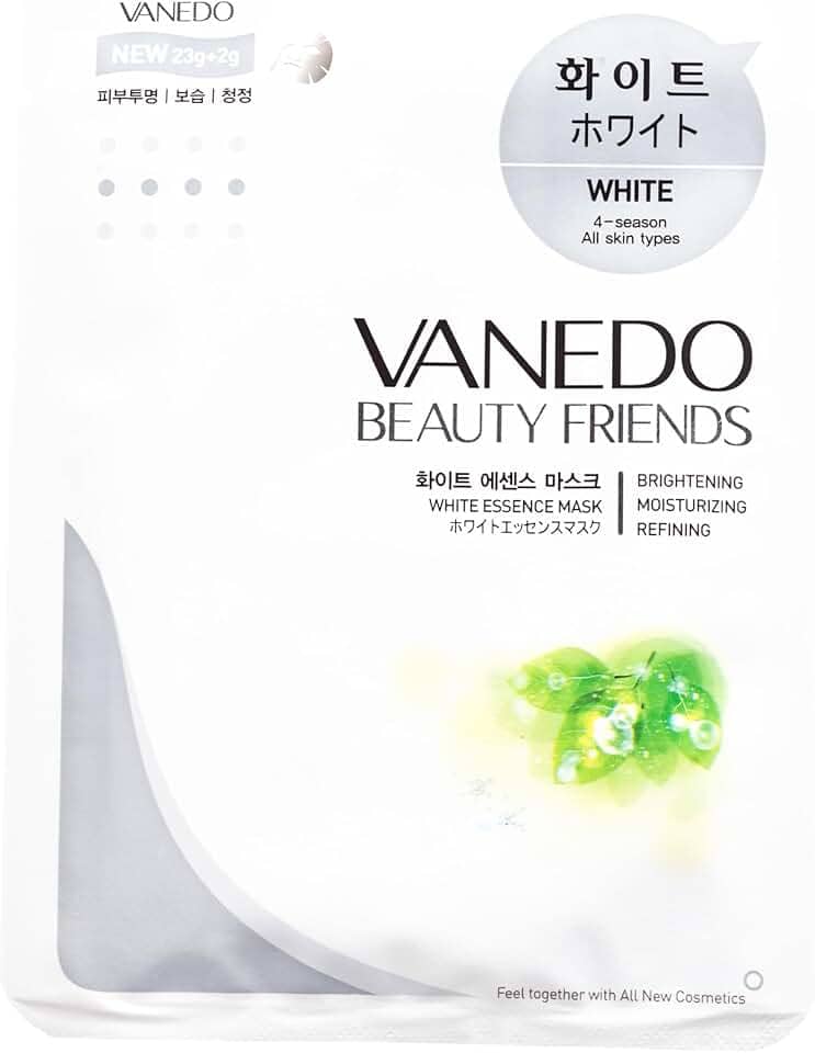 Máscara Hidratante Facial Coreana Beauty Friends - White