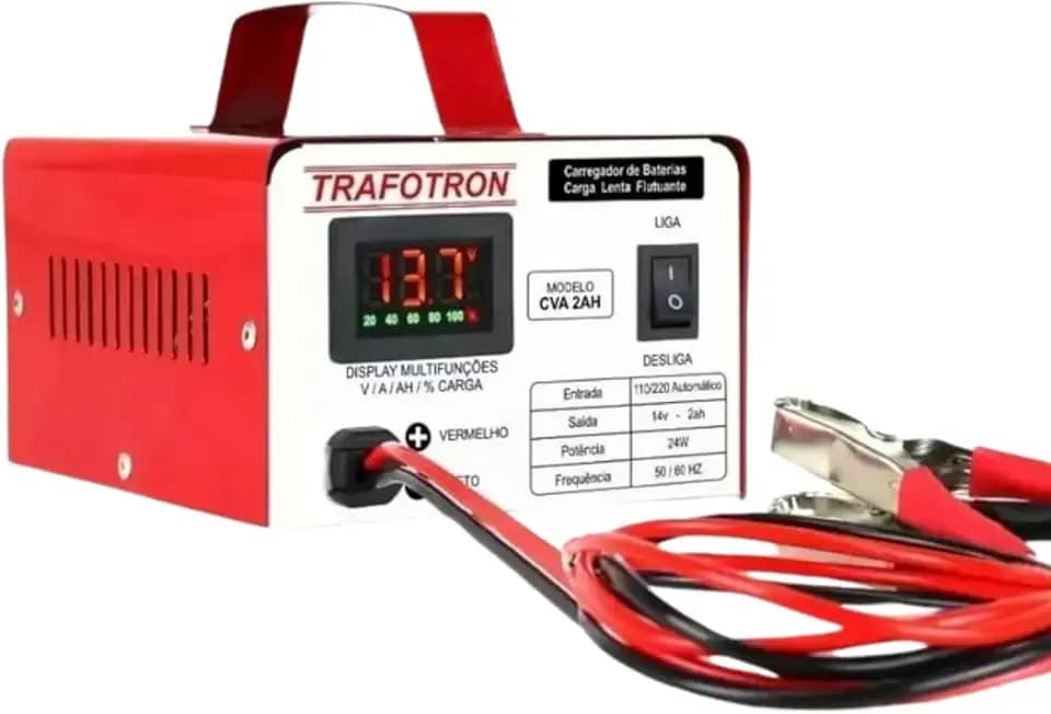 Carregador De Bateria 12v Cva2ah Com Display Multi Funções