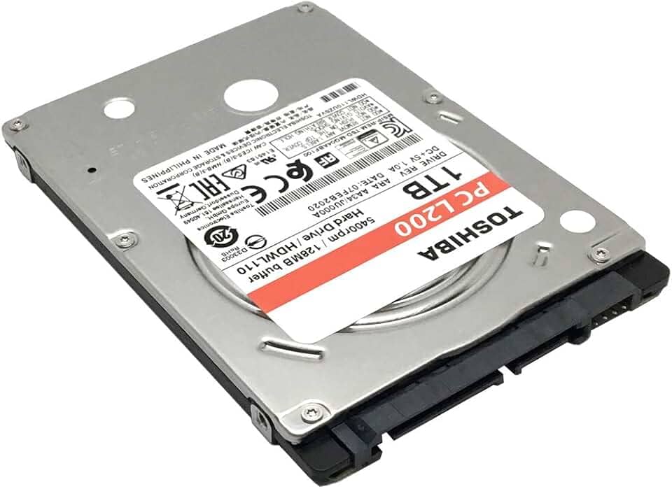 Toshiba 1TB 5400RPM 128MB Cache SATA 6Gb/s (7 mm) 2,5” Interno Gaming PS3/PS4 Disco Rígido - 3 Anos de Garantia