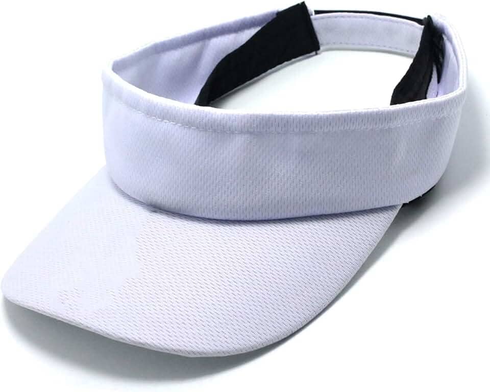 Viseira Praia Esportiva Corrida Ao Ar Livre Ajustável Branco