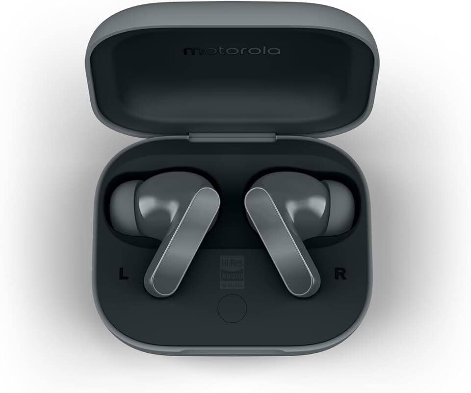 Fone de ouvido Sem Fio Bluetooth Motorola Moto Buds Bass Cancelamento de Ruído Ativo, Som espacial e até 43h de bateria - Preto