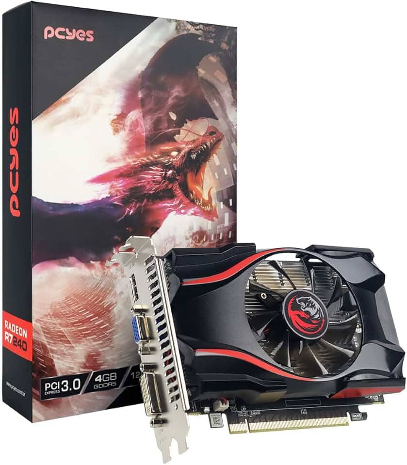 PLACA DE VIDEO AMD RADEON R7 240 4GB GDDR5 128 BITS SINGLE-FAN GAMING EDITION - PVR2404GBR5128 – PCYES