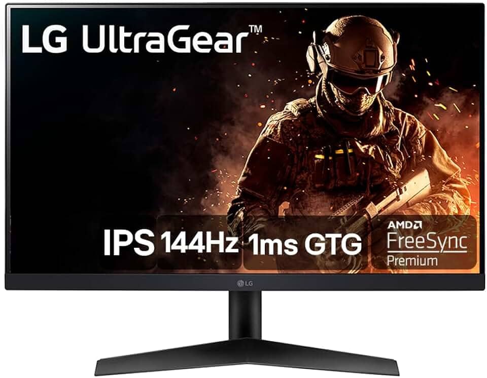 Monitor Gamer LG 24" Full HD 144Hz 1ms Inclinação Preto 24GN60R