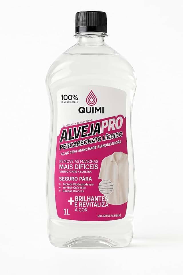 Percarbonato de Sódio Líquido 100% Puro Alvejapro – Removedor de Manchas com Oxigênio Ativo