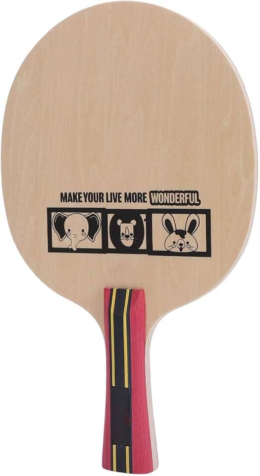 Raquete De Tênis De Mesa, Paddles Paddle Equipamento De Tênis De Mesa para Crianças 5 Camadas De Madeira Pura Baseboard Basswood