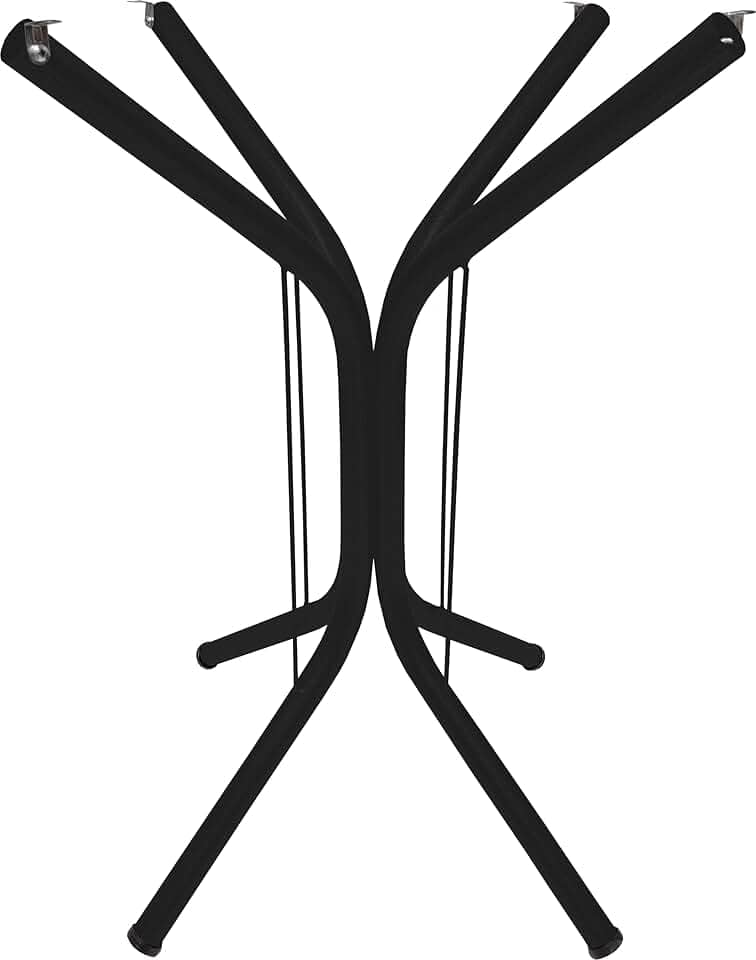 Pé Base Isa 75cm Mesa Cozinha Jantar Madeira Granito Marmore Quadrado ou Redondo (Preto)