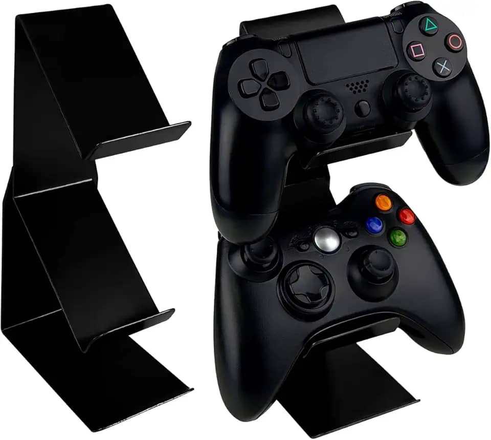 Suporte de Mesa 2 Controles Playstation Xbox ps3 Ps4 ps5 Xbox 360 One Series X/S Vexus - Preto