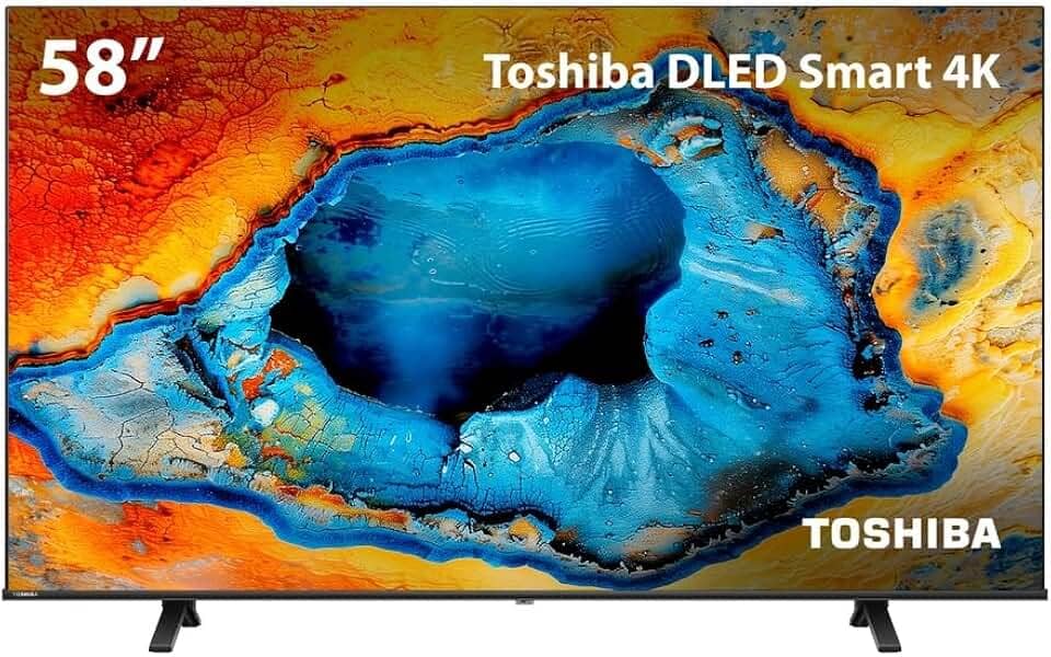 Smart TV DLED 58" 4K Toshiba 58C350NS VIDAA 3 HDMI 2 USB Wi-Fi - TB031M