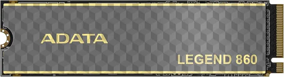 SSD Adata Legend 860 500GB M.2 NVMe Gen4x4, Leitura 6000MB/s, Gravação 5000MB/s, Alta Performance e Compatibilidade com PS5 – SLEG-860-500GCS