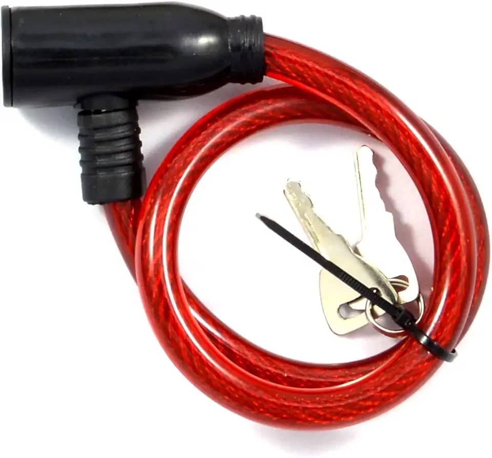 EDA Cadeado Para Bicicleta Com Cabo De Aço 50 Cm Eda