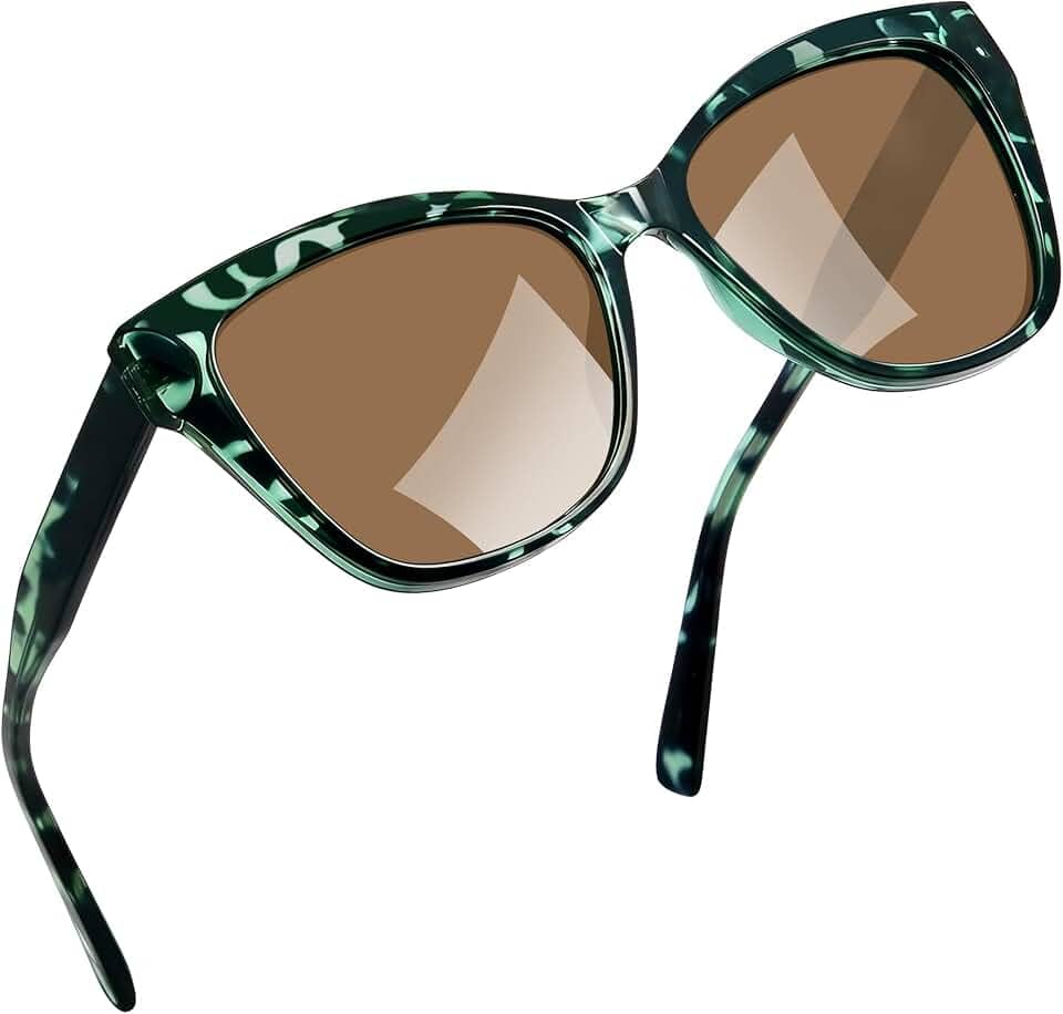 Oculos de Sol Feminino Olho de Gato Polarizado Grande Armação TR90 Cateye Moda Proteção UV400 Retro Vintage