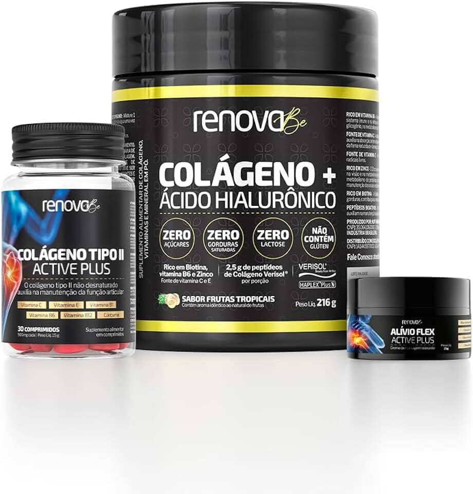 Kit Colágeno Verisol Pele e Colágeno Tipo 2 Ossos Renova Be (1 Tropical - 1 Tipo II)