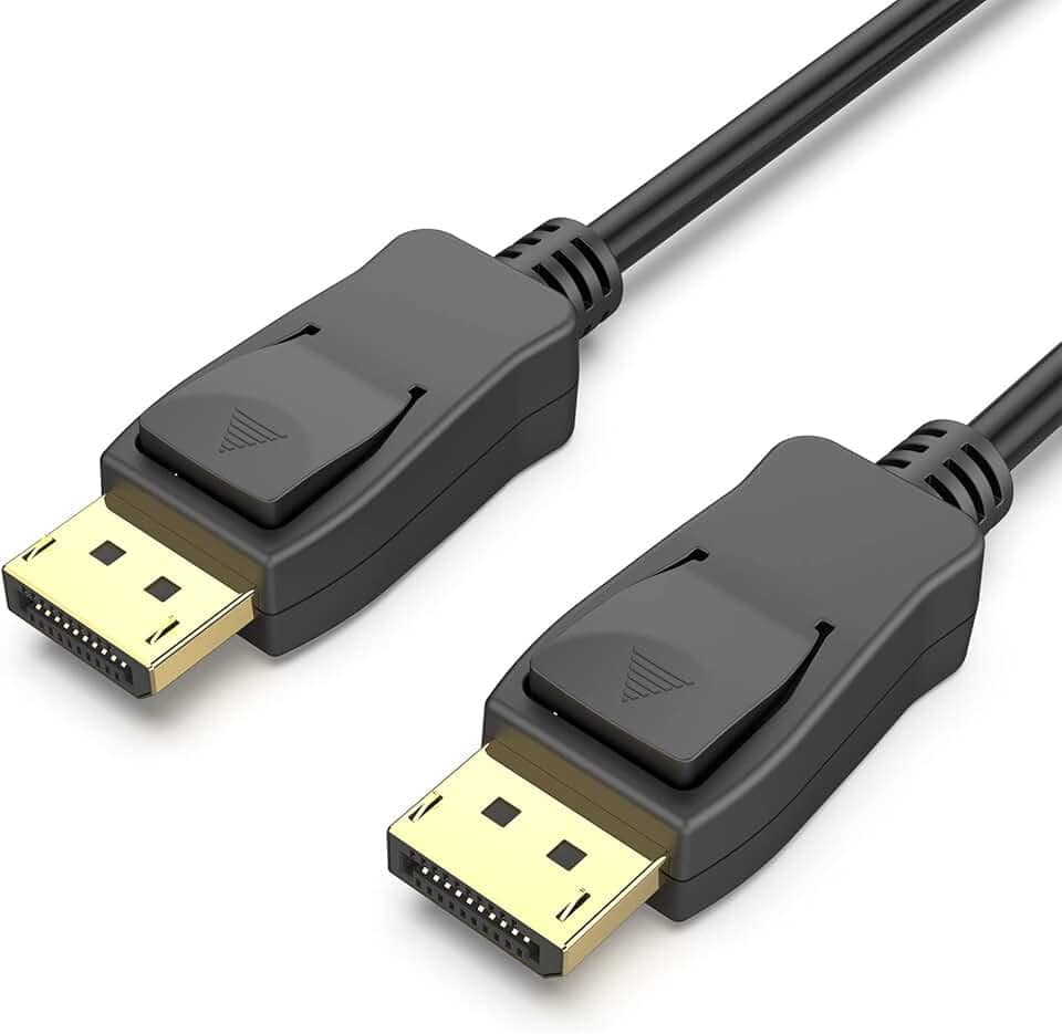 BENFEI [Certificação VESA] Cabo DisplayPort para DisplayPort de 1,8 metros, cabo DP para DP macho para macho, suporta 4K @60Hz, 2K a 165Hz compatível com Lenovo, Dell, HP, ASUS e mais