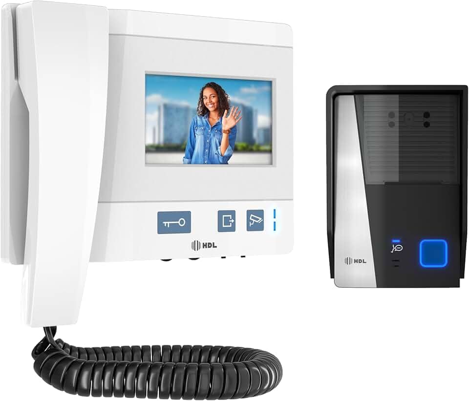 PORTEIRO ELETRONICO HDL VIDEO KITS VIDEO CLASS - 4.3" BRANCO - 90.02.11.000
