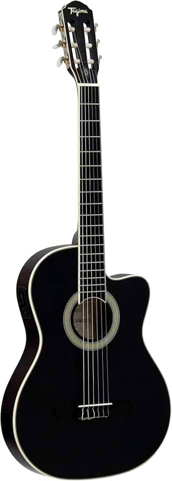 VIOLÃO CLASSICAL FLAT CUTAWAY EQ NYLON T/SPRUCE B/S AGATHIS LATIN AMERICA CARTAGENA BKS TAGIMA