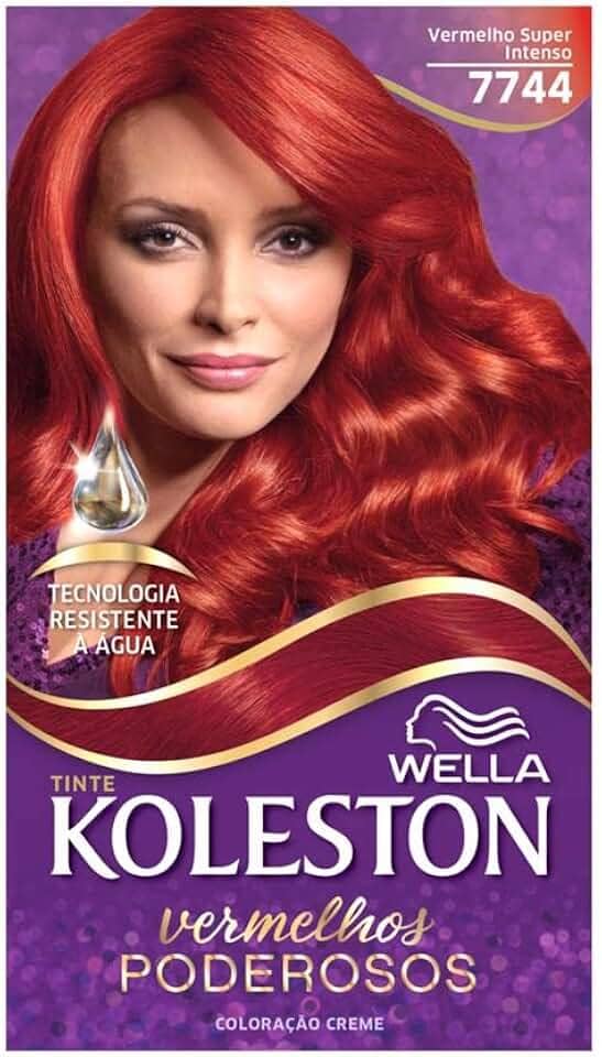 Tintura Koleston Vermelho 7744 Supreme Intenso.